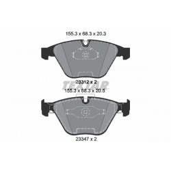 Σετ τακακιών φρένων, δίσκος φρένου  BMW 1 (E82), 3 (E90), 3 (E92), 3 (E93) 3.0/4.0/4.4 03.07-10.13