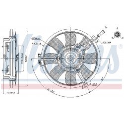 Βεντιλατέρ AUDI A4 B5, A6 C5, A8 D2, CABRIOLET B3; FORD GALAXY I; VW PASSAT B5, SHARAN 1.6-4.2 03.94-03.10