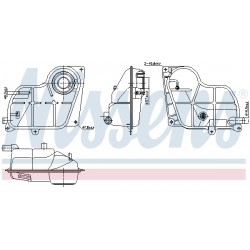 Δοχείο διαστολής, ψυκτικό υγρό AUDI A4 B5, A6 C5, A8 D2 11.94-01.05