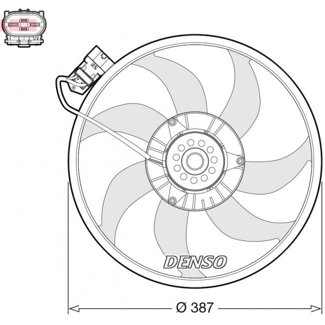 Βεντιλατέρ OPEL COMBO/MINIVAN, CORSA C 1.3D/1.7D 06.03-