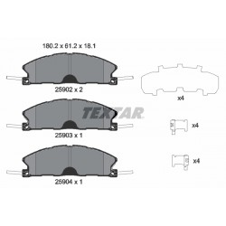 Σετ τακακιών φρένων, δίσκος φρένου  FORD USA EXPLORER, FLEX, TAURUS 2.0/2.3/3.5 09.09-