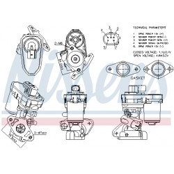 Βαλβίδα AGR  ALFA ROMEO 159; CITROEN JUMPER II; FIAT CROMA, CROMA/KOMBI, DUCATO, GRANDE PUNTO, SEDICI; FORD TRANSIT, TRANSIT TOURNEO; LAND ROVER DEFENDER; PEUGEOT BOXER 1.9D-3.2D 06.05-