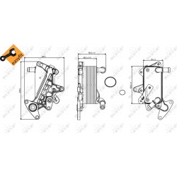 Ψυγείο λαδιού SKODA OCTAVIA III 1.6 01.14-10.20