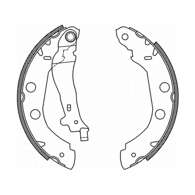 Σετ σιαγόνων φρένων NISSAN KUBISTAR, PRIMERA; RENAULT KANGOO, KANGOO EXPRESS, KANGOO II 1.0-2.0D 06.96- Σετ σιαγόνων φρένων NISSAN KUBISTAR, PRIMERA; RENAULT KANGOO, KANGOO EXPRESS, KANGOO II 1.0-2.0D 06.96-