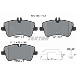 Σετ τακακιών φρένων, δίσκος φρένου  MERCEDES C (CL203), C T-MODEL (S203), C (W203), CLC (CL203), CLK (A209), CLK (C209), SLK (R171) 1.6-3.2 05.00-06.11