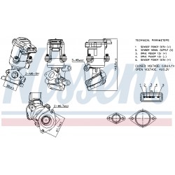 Βαλβίδα AGR  CITROEN C5 III, C6; JAGUAR S-TYPE II, XF I, XJ; LAND ROVER DISCOVERY III, DISCOVERY IV, RANGE ROVER SPORT I; PEUGEOT 407, 607 2.7D 06.04-