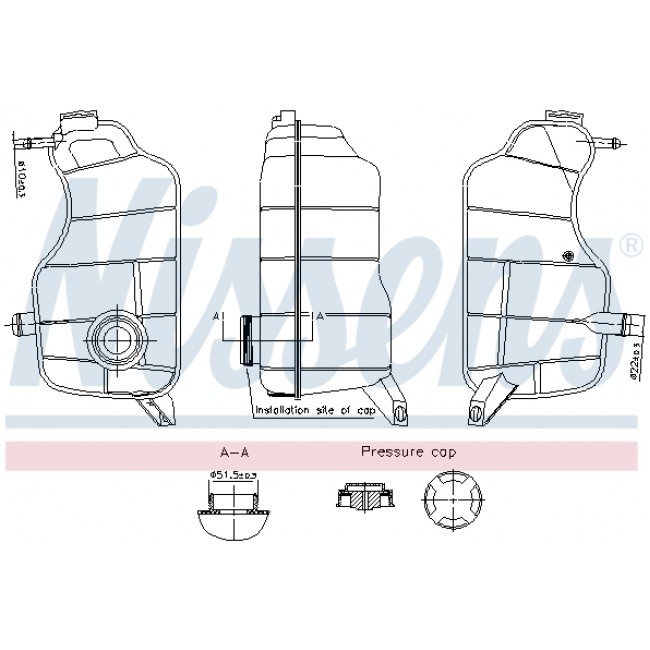 Δοχείο διαστολής, ψυκτικό υγρό  FORD FIESTA IV 08.95-01.02