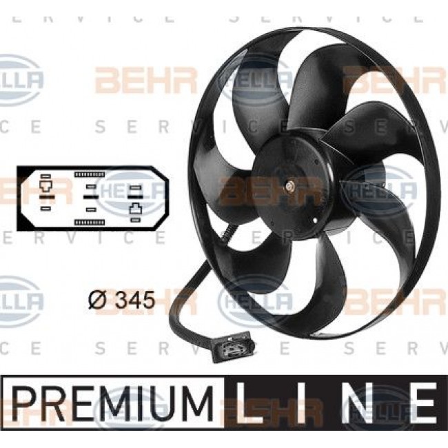 Βεντιλατέρ VW NEW BEETLE 2005 - 2011 ( 9C1 ) VIKA 8EW 009 144-531 Βεντιλατέρ VW NEW BEETLE 2005 - 2011 ( 9C1 ) VIKA 8EW 009 144-531