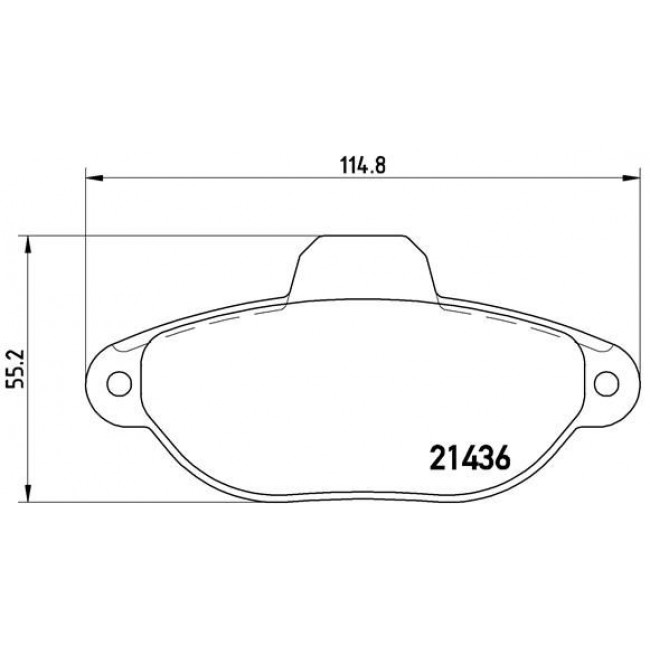 Τακάκια Σετ FIAT SEICENTO 2001 - 2006 ( 187 ) BREMBO P 23 096