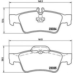 Τακάκια Σετ MERCEDES E CLASS 2002 - 2006 ( W211 ) BREMBO P 50 052