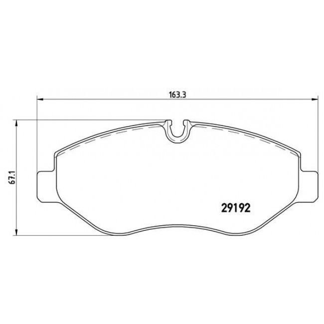 Τακάκια Σετ MERCEDES VIANO 2004 - 2010 ( W639 ) BREMBO P 50 085