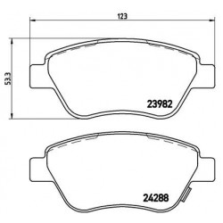 Τακάκια Σετ OPEL CORSA 2006 - 2011 ( D ) BREMBO P 59 051