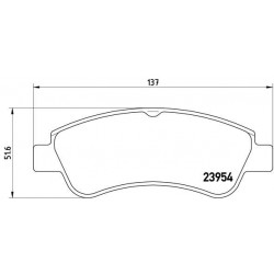 Τακάκια Σετ PEUGEOT 206 2000 - 2008 ( CC ) BREMBO P 61 066