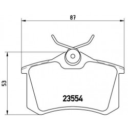 Τακάκια Σετ NISSAN NOTE 2005 - 2009 ( E11 ) BREMBO P 68 024