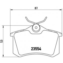 Τακάκια Σετ VW NEW BEETLE 2005 - 2011 ( 9C1 ) BREMBO P 85 020