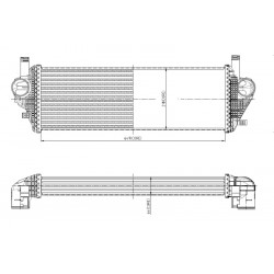 Φλάντζα, ψυγείο αέρα υπερπλήρωσης JEEP GRAND CHEROKEE, GRAND CHEROKEE IV 3.0D 01.11-