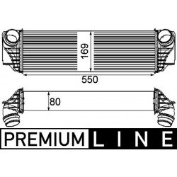 Ψυγείο αέρα υπερπλήρωσης BMW 5 (F10), 5 (F11), 5 GRAN TURISMO (F07), 6 (F12), 6 (F13), 6 GRAN COUPE (F06), 7 (F01, F02, F03, F04) 2.0D/3.0D 09.09-10.18