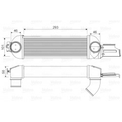 Ψυγείο αέρα υπερπλήρωσης OPEL MERIVA A 1.7D 09.03-05.10