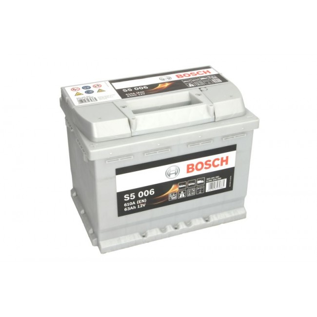 Μπαταρία BOSCH 12V 63Ah/610A S5 (L+ 1) 242x175x190 ||0 092 S50 060||