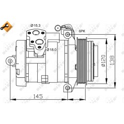 Συμπιεστής/εξαρτήματα MERCEDES SPRINTER 3,5-T (B906), SPRINTER 3,5-T (B907), SPRINTER 3,5-T (B907, B910), SPRINTER 3-T (B906), SPRINTER 3-T (B907), SPRINTER 4 2.0D/2.2D/3.0D 06.06-