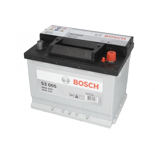 Μπαταρία BOSCH 12V 56Ah/480A S3 (R+ 1) 242x175x190 B13 (starting) ||0 092 S30 050||