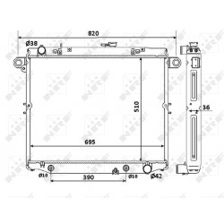 Ψυγείο νερού/εξαρτήματα TOYOTA LAND CRUISER 100 4.2D 01.98-08.07