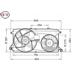 Βεντιλατέρ  FORD TRANSIT, TRANSIT TOURNEO 2.2D/2.3 04.06-12.14