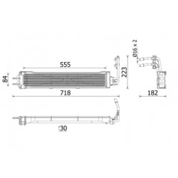 Ψυγείο λαδιού BMW X5 (G05, F95), X6 (G06, F96), X7 (G07); ROLLS-ROYCE CULLINAN, GHOST II, GHOST II EXTENDED WHEELBASE, PHANTOM VIII 4.4/6.75 09.17-