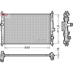 Ψυγείο νερού/εξαρτήματα CITROEN C4 GRAND PICASSO II, C4 PICASSO II, C5 AIRCROSS, JUMPY III, SPACETOURER; PEUGEOT 3008, 308 II, 5008 II, EXPERT, TRAVELLER 1.2-2.0D 02.13-