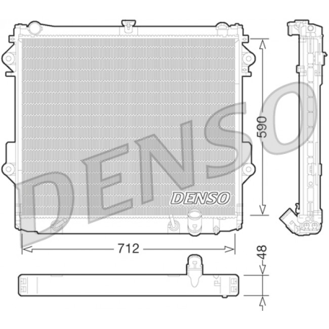 Ψυγείο νερού/εξαρτήματα TOYOTA LAND CRUISER 200 4.7 01.08-