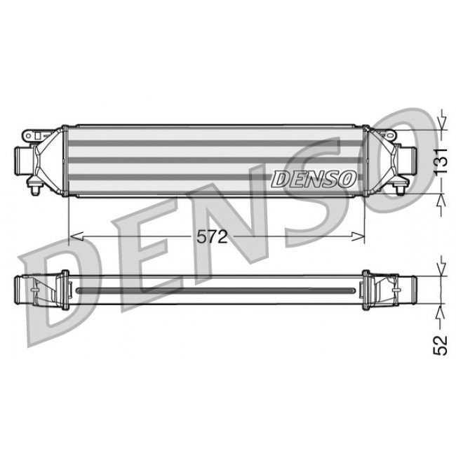 Ψυγείο αέρα υπερπλήρωσης ABARTH GRANDE PUNTO, PUNTO; ALFA ROMEO GIULIETTA, MITO; FIAT BRAVO II, DOBLO, DOBLO CARGO, GRANDE PUNTO, PUNTO, PUNTO EVO; LANCIA DELTA III 0.9-1.9D 10.05-