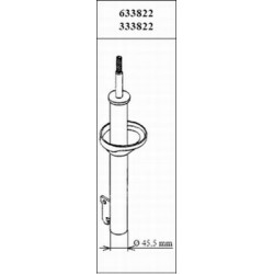 Αμορτισέρ FORD FIESTA III 1.1-1.8D 03.89-01.97