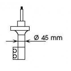 Αμορτισέρ NISSAN 100NX, SUNNY III 1.4/1.6/2.0D 03.90-05.95