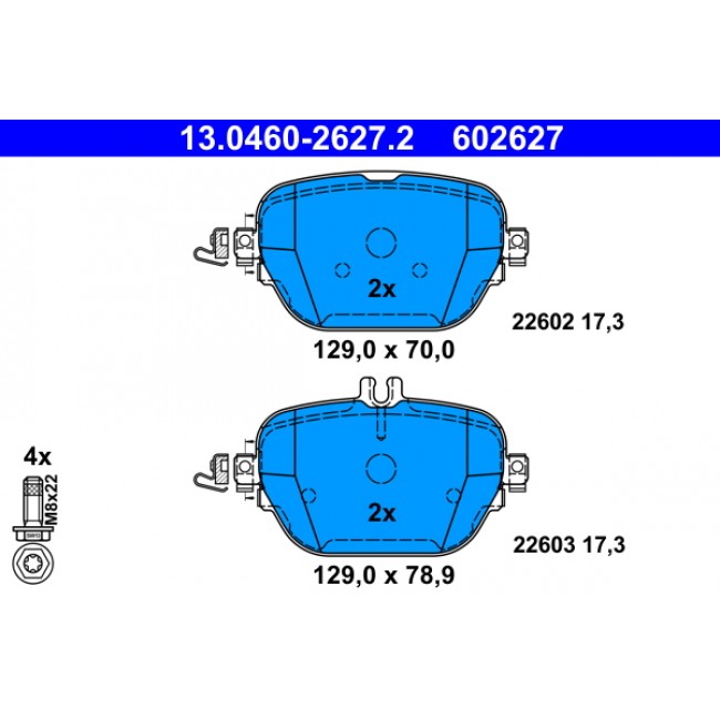 Σετ τακακιών φρένων, δίσκος φρένου MERCEDES CLS (C257), E (A238), E ALL-TERRAIN (S213), E (C238), E T-MODEL (S213), E (W213), EQC (N293), GLC (C253) 2.0DH-Electric 06.16- Σετ τακακιών φρένων, δίσκος φρένου MERCEDES CLS (C257), E (A238), E ALL-TERRAIN (S213), E (C238), E T-MODEL (S213), E (W213), EQC (N293), GLC (C253) 2.0DH-Electric 06.16-