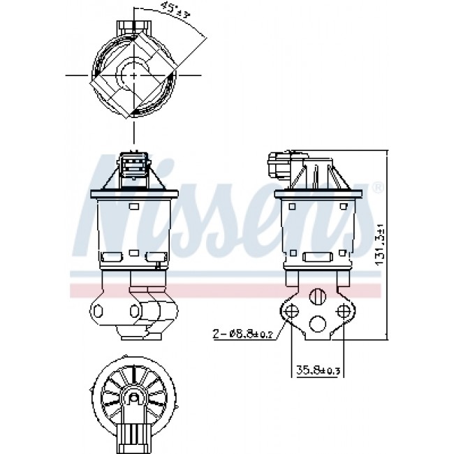 Βαλβίδα AGR CHEVROLET AVEO / KALOS 1.2 01.04-05.08