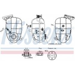 Δοχείο διαστολής, ψυκτικό υγρό  BMW 1 (F20), 1 (F21), 2 (F22, F87), 2 (F23), 3 (F30, F80), 3 (F31), 3 GRAN TURISMO (F34), 4 (F32, F82), 4 (F33, F83), 4 GRAN COUPE (F36) 07.11-