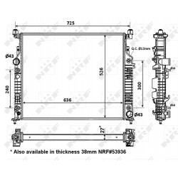 Ψυγείο νερού/εξαρτήματα MERCEDES GL (X164), M (W164), R (W251, V251) 3.0-5.5 02.05-12.14