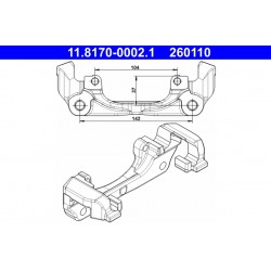 Φορέας, δαγκάνα φρένου DACIA DOKKER, DOKKER EXPRESS/MINIVAN, DUSTER, DUSTER/SUV, LODGY; RENAULT ARKANA I, CAPTUR I, DUSTER, FLUENCE, GRAND SCENIC III, KAPTUR, MEGANE 1.0-Electric 11.08-