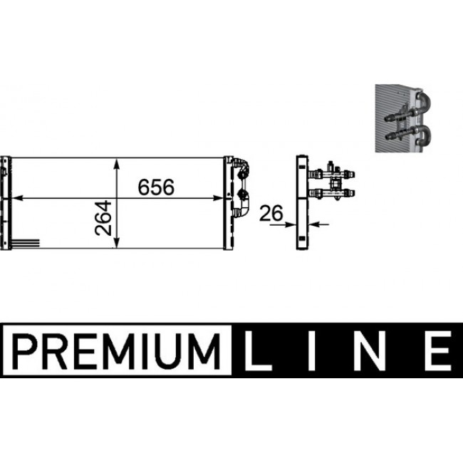 Ψυγείο αέρα υπερπλήρωσης  BMW 7 (F01, F02, F03, F04) 4.4/4.4H/6.0 09.08-12.15