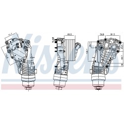 Ψυγείο λαδιού  BMW 1 (F40), 2 (F45), 2 GRAN COUPE (F44), 2 GRAN TOURER (F46), 2 GRAN TOURER VAN (F46), X1 (F48), X2 (F39); MINI (F55), (F56), (F57) 1.2-2.0D 09.13-