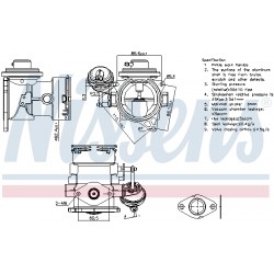 Βαλβίδα AGR VW CALIFORNIA T5 CAMPER, MULTIVAN T5, TRANSPORTER T5 2.5D 04.03-11.09