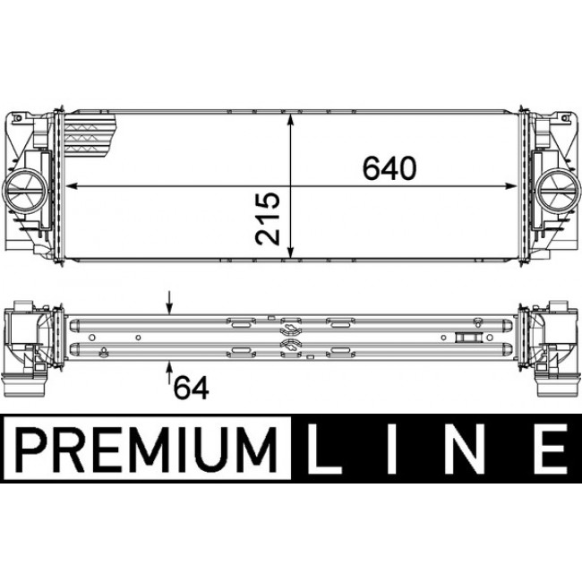 Ψυγείο αέρα υπερπλήρωσης MERCEDES SPRINTER 3,5-T (B906), SPRINTER 3,5-T (B907), SPRINTER 3,5-T (B907, B910), SPRINTER 3-T (B906), SPRINTER 3-T (B907), SPRINTER 3-T (B910, B907) 1.8-3.0D 06.06