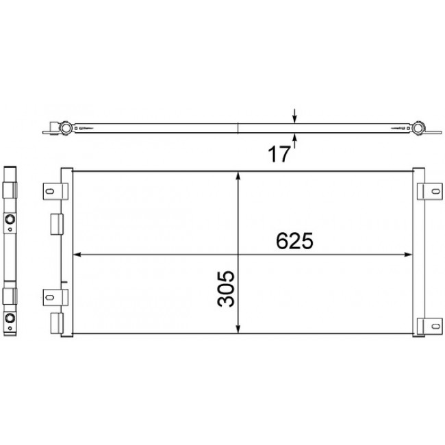 Συμπυκνωτής σύστ. κλιματισμού IVECO DAILY III, DAILY IV 2.3D/2.8D/3.0D 05.99-08.11