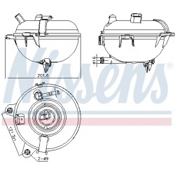 Δοχείο διαστολής, ψυκτικό υγρό AUDI A3, Q2, Q3, TT; SEAT ATECA, LEON, LEON SC, LEON ST; SKODA KODIAQ, OCTAVIA III, SUPERB III, YETI; VW GOLF ALLTRACK VII, GOLF SPORTSVAN VII, GOLF VII 05.08-