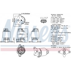 Βαλβίδα AGR/πολλαπλή εισαγωγής MERCEDES SPRINTER 4,6-T (B906); CHEVROLET AVEO / KALOS, MATIZ, SPARK; DAEWOO MATIZ; OPEL ASTRA G, ASTRA G/KOMBI, VECTRA B, ZAFIRA A 0.8-2.2D 10.95-