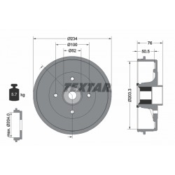 Ταμπούρο φρένου  NISSAN MICRA C+C III, MICRA III, NOTE, TIIDA 1.0-1.8 01.03-