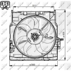 Βεντιλατέρ BMW X5 (E70), X6 (E71, E72) 3.0/3.0D 12.06-07.14