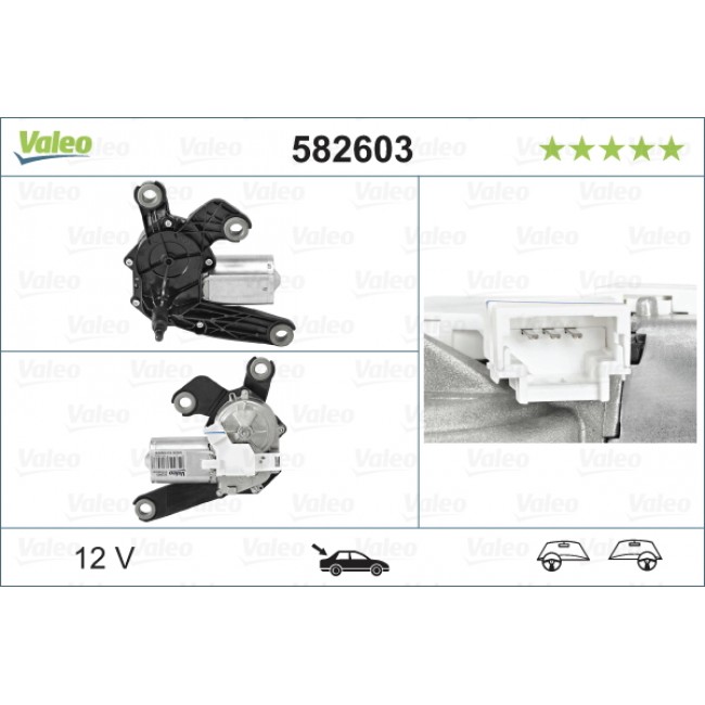 Μοτέρ υαλοκαθαριστήρων CITROEN C2, C2 ENTERPRISE, C3 I, C4, C4 I; PEUGEOT 1007, 307 08.00-