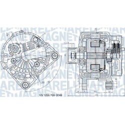 Δυναμό RENAULT GRAND SCENIC II, MEGANE II, SCENIC II 1.9D/2.0 11.02-