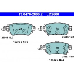Σετ τακακιών φρένων, δίσκος φρένου  NISSAN LEAF, QASHQAI II, X-TRAIL III; RENAULT KADJAR, KOLEOS II 1.2-Electric 11.13-